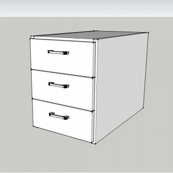 BUCKS 3 CAJONES 48X37X53
