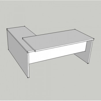 MESA LOR HALLEY DE 180X78 CM 165+15 + ALA 165X58CM COLOR...