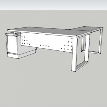 MESA DIRECCIÓN MOD ALFA C/ BUCKS FDO MSA + TAP 180 CM +1...