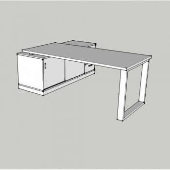 MESA ORION CON ALA ESTANDAR DE 160 CM ( 3 CAJ + PUER....