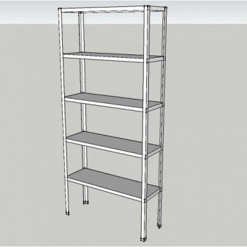MODULO COMPLETO MOBICLICK H199 X L93.5 X F33 5 ESTANTES...